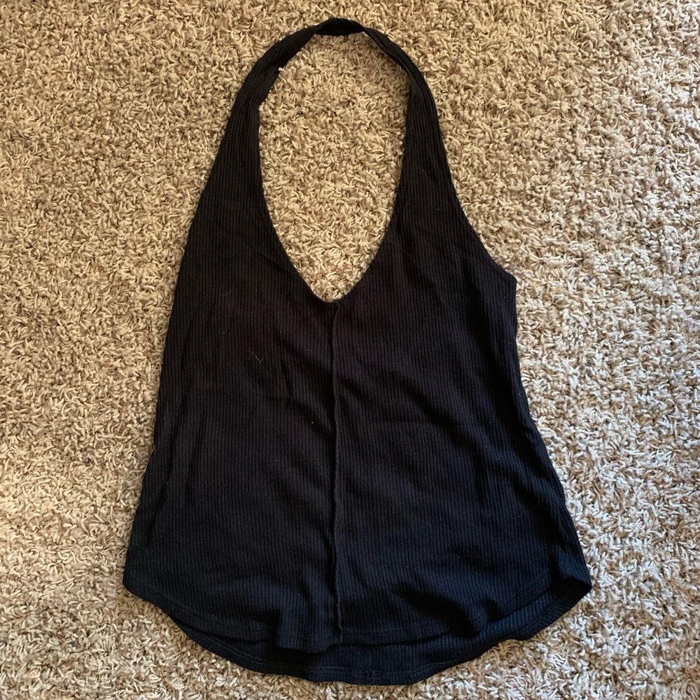 black halter top
